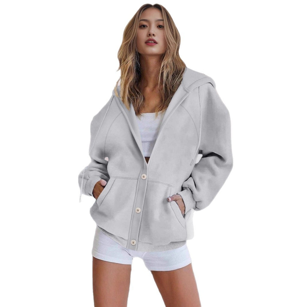 Women's Casual Solid Color Cardigan Jacket