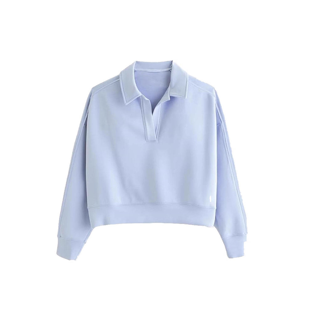 V-neck Pullover Long Sleeve Women's Clothing Fashion Casual Exercise