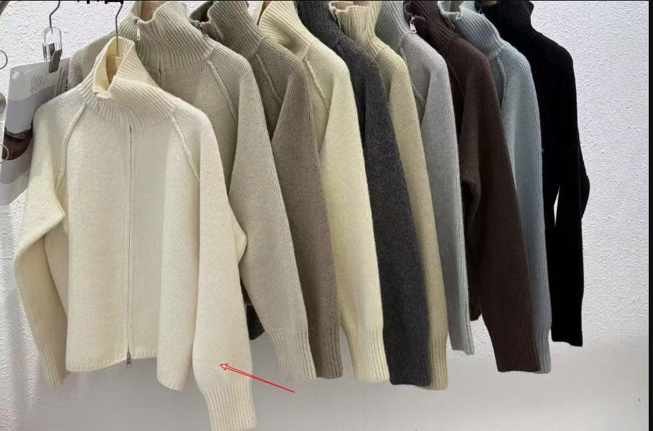 Simple Design Thick Knitwear Cardigan Sweater