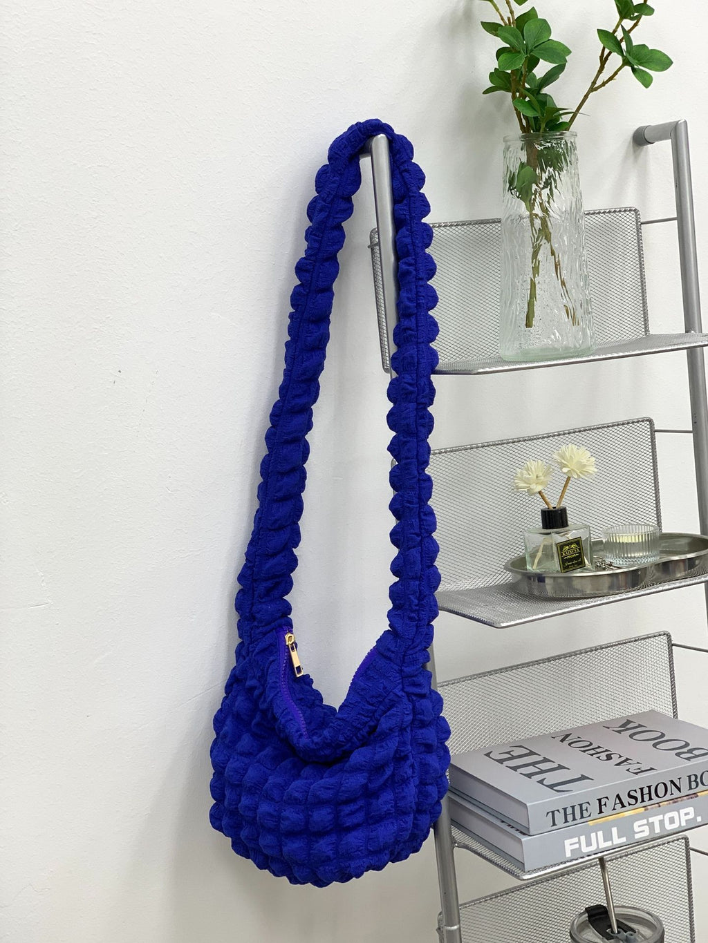 Women's Fashion Casual Rhombus Pleated Crossbody Bag