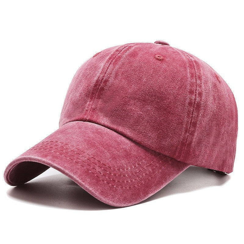Classic Retro Washed Light Board Baseball Cap Simple All-match