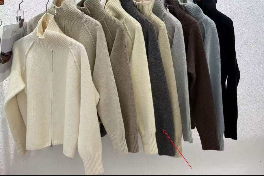 Simple Design Thick Knitwear Cardigan Sweater