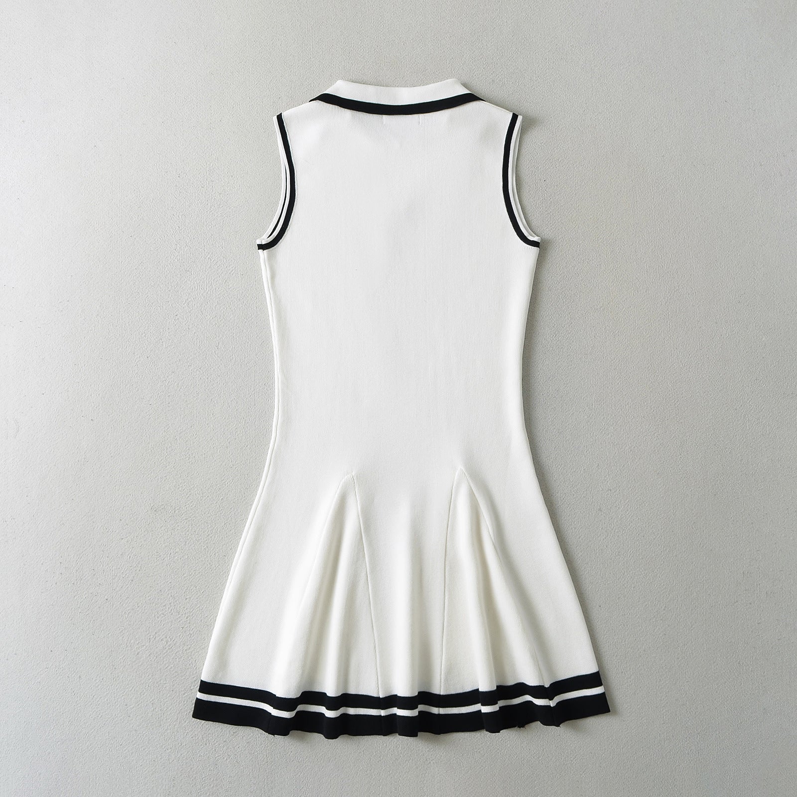 Knitted Lapel Butterfly Strap Sports Leisure Dress