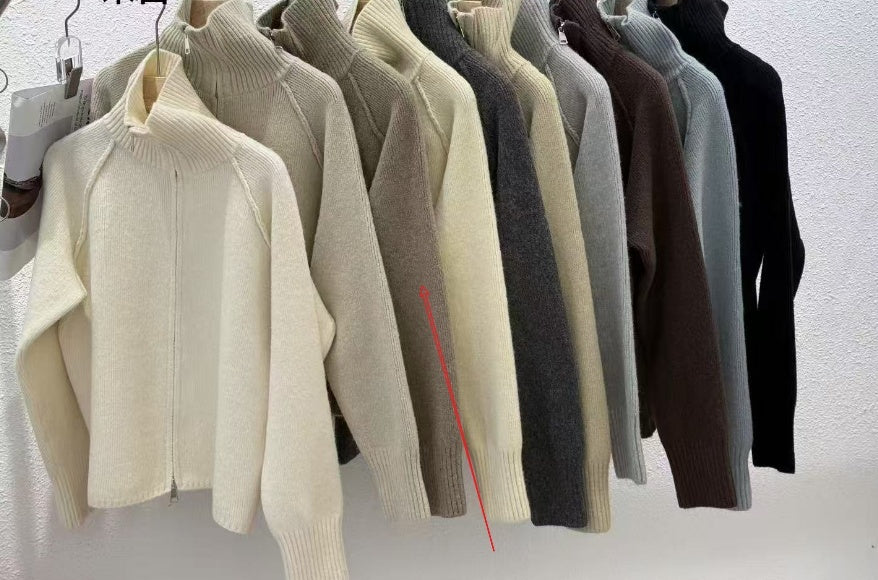 Simple Design Thick Knitwear Cardigan Sweater