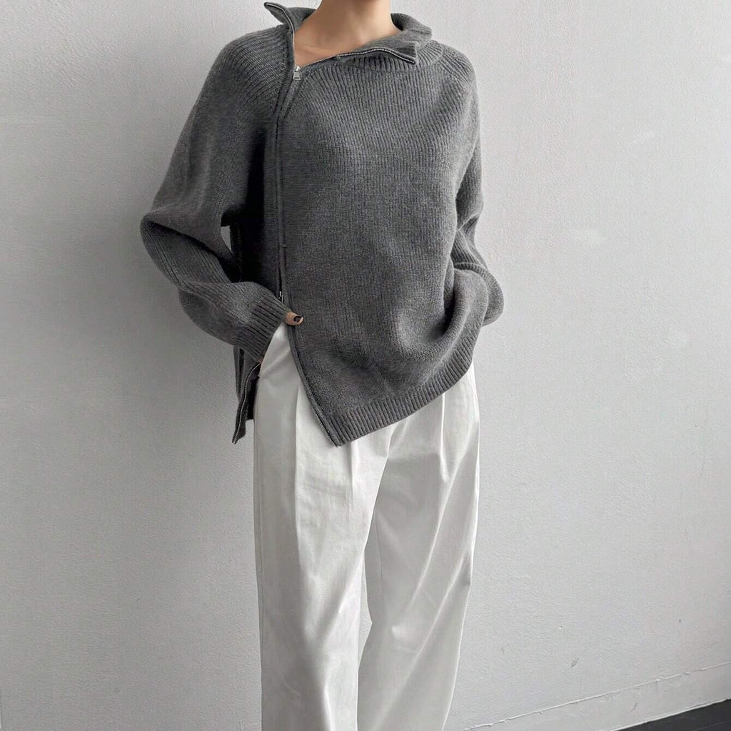 Collar High Collar Open Top Pullover For Women