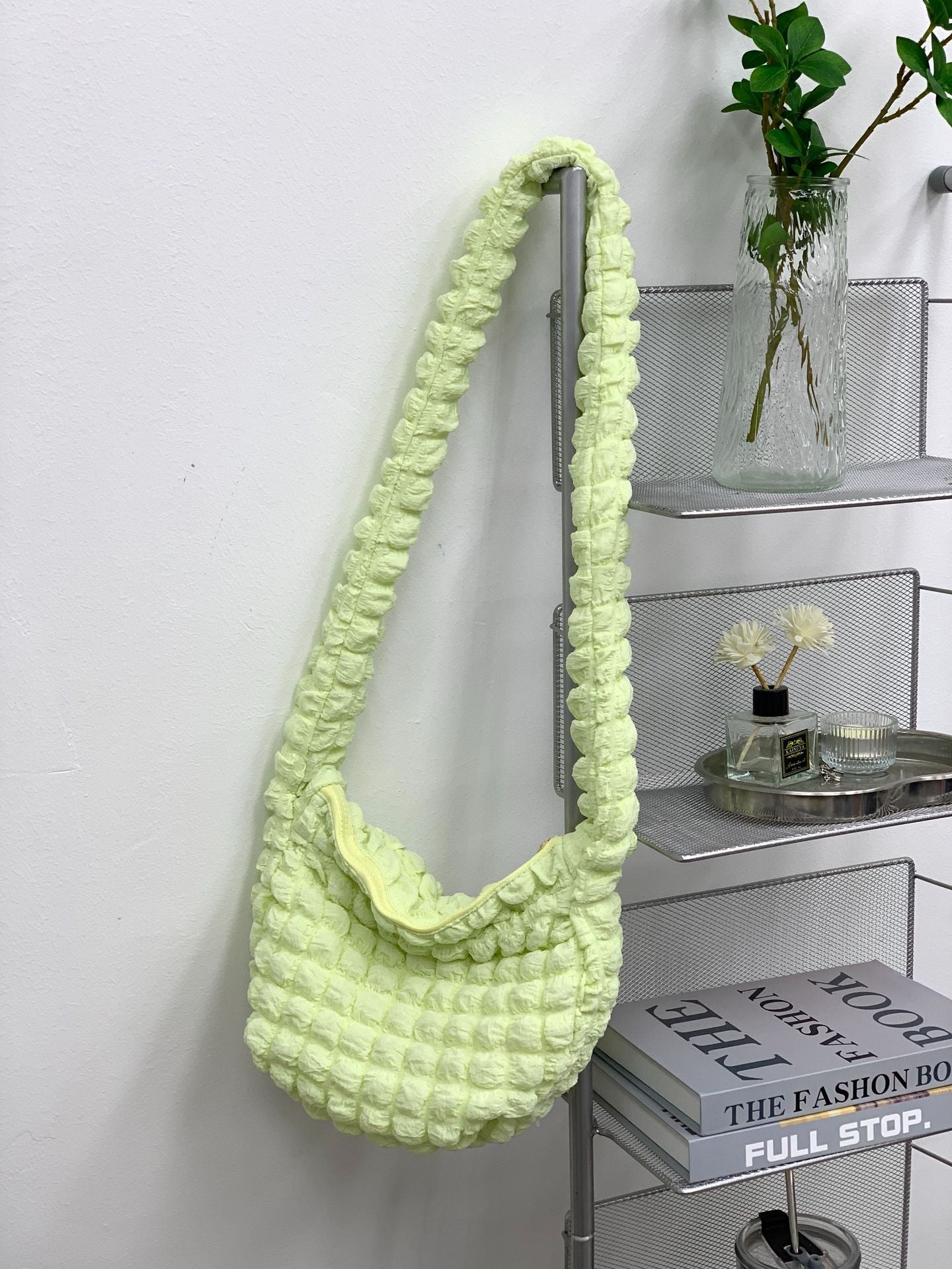 Women's Fashion Casual Rhombus Pleated Crossbody Bag