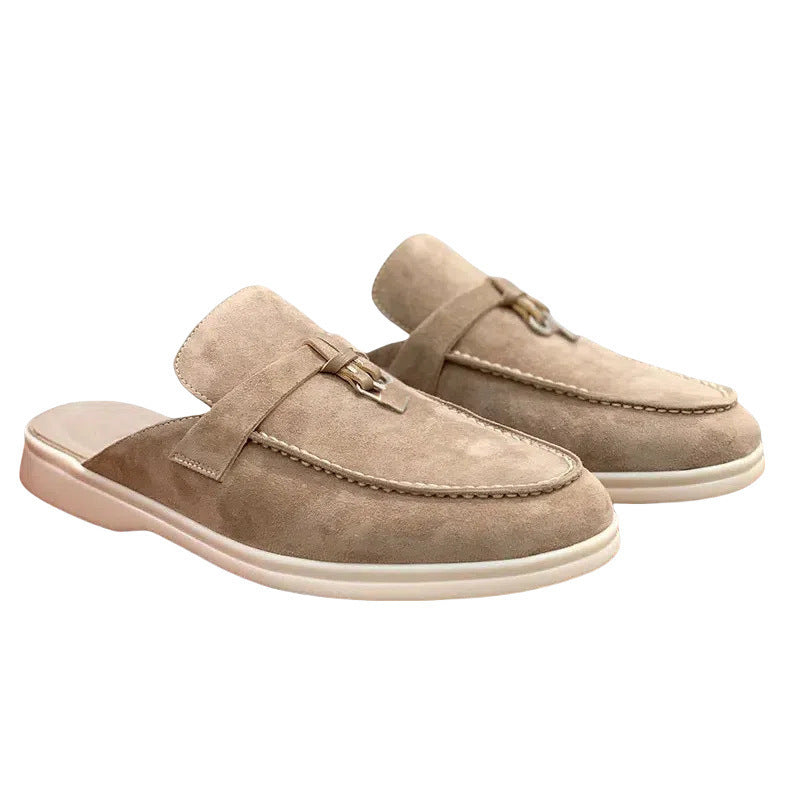 Lightweight Closed-toe Slippers Casual Large Size Flats