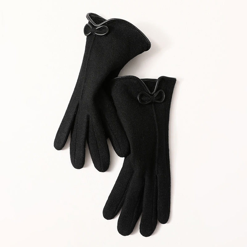 Plush Warm Wool Gloves Driving Touch Screen