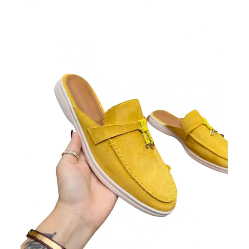 Lightweight Closed-toe Slippers Casual Large Size Flats