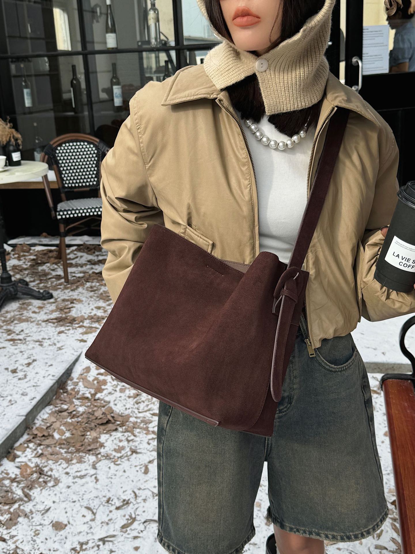 New Advanced Matte Leather Tote Bag Women