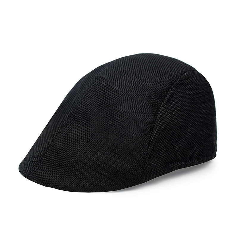 Cotton And Linen Beret Men's Retro Peaked Cap