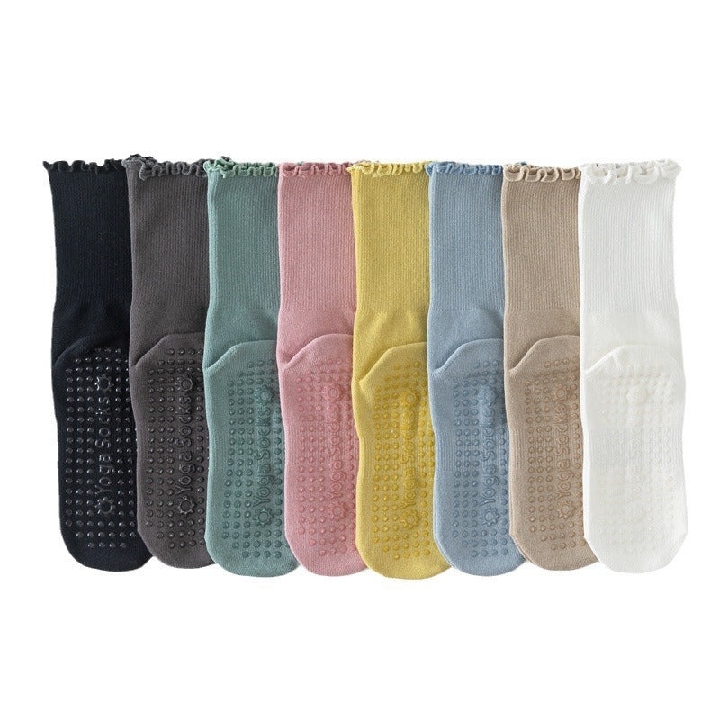 Women's Middle Tube Non-slip Boneless Pure Cotton Athletic Socks