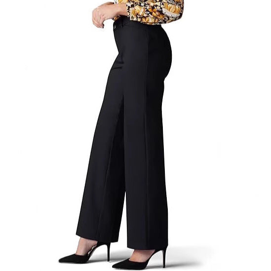 High Waist Loose Elastic Straight Casual Women's Pants