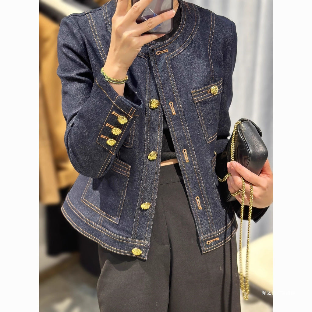 Early Autumn New Denim Short Coat