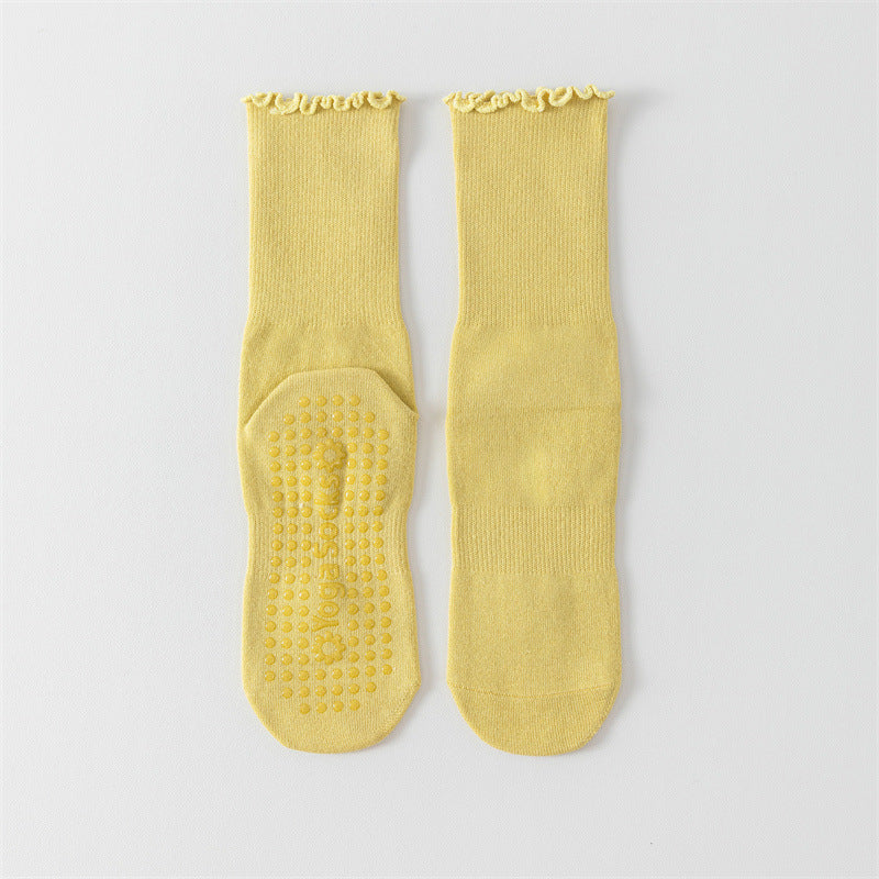 Women's Middle Tube Non-slip Boneless Pure Cotton Athletic Socks