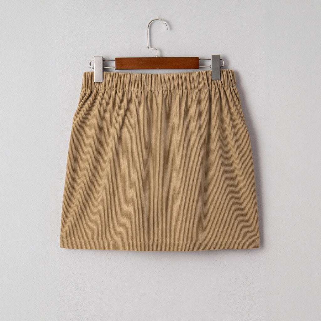 Women's Corduroy Hip Skirt
