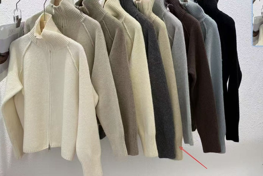 Simple Design Thick Knitwear Cardigan Sweater