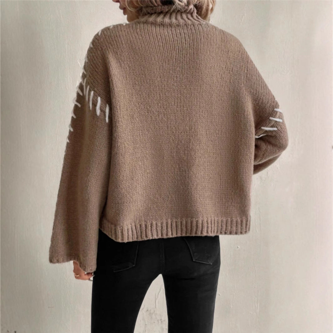 Long Sleeve Casual Loose Knitted Sweater