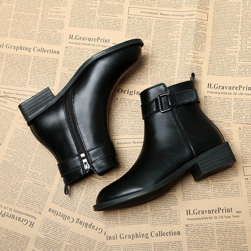 Vintage mid-tube round toe Martin boots