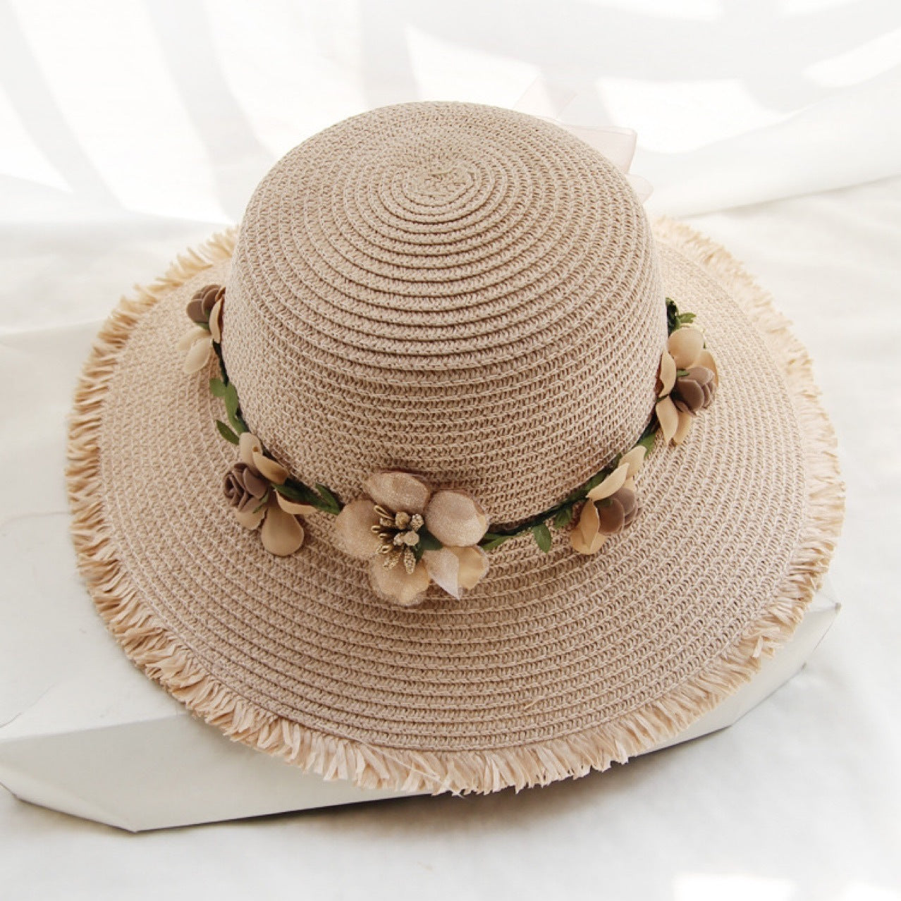 Beach Straw Hat Women's Fresh Seaside Face Covering