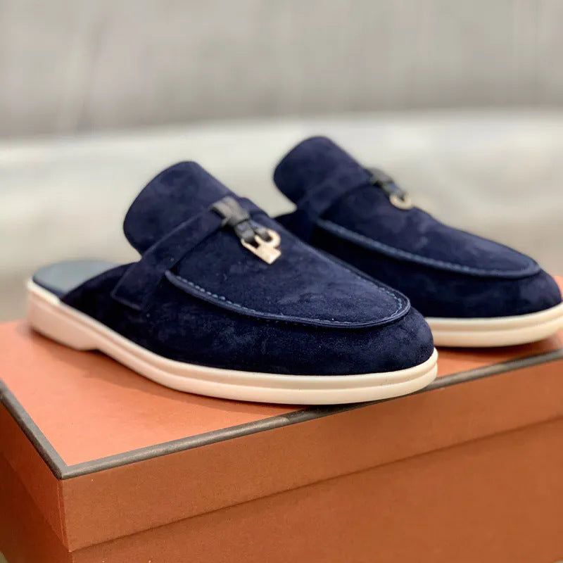 Lightweight Closed-toe Slippers Casual Large Size Flats