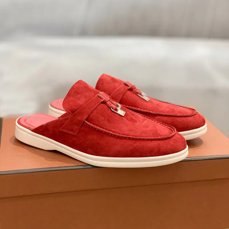 Lightweight Closed-toe Slippers Casual Large Size Flats