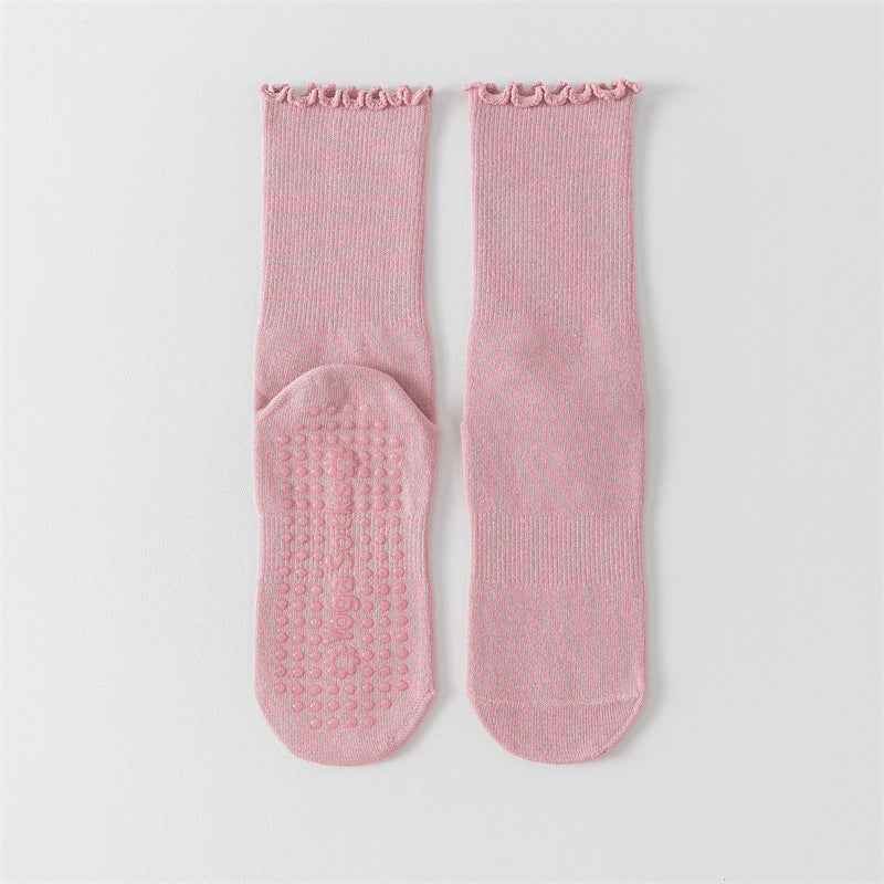 Women's Middle Tube Non-slip Boneless Pure Cotton Athletic Socks