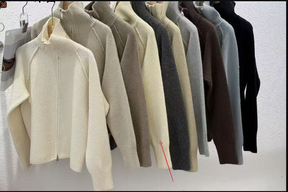 Simple Design Thick Knitwear Cardigan Sweater