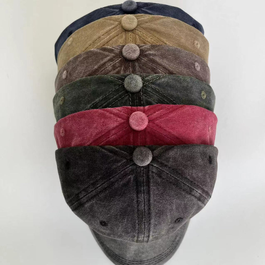 Classic Retro Washed Light Board Baseball Cap Simple All-match