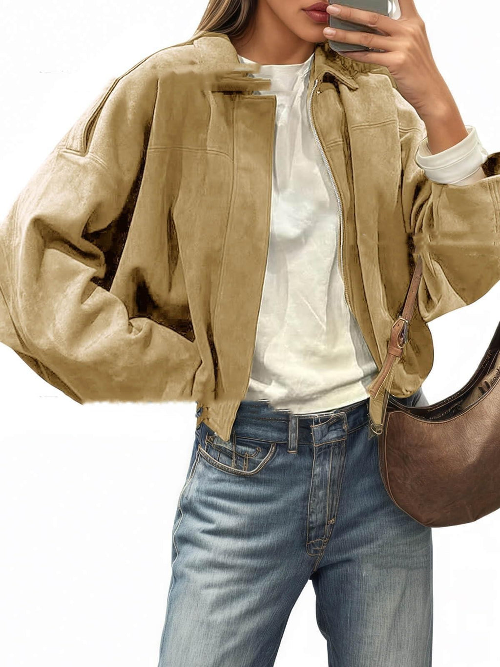 Fashion Pilot Zip-up Jacket Top