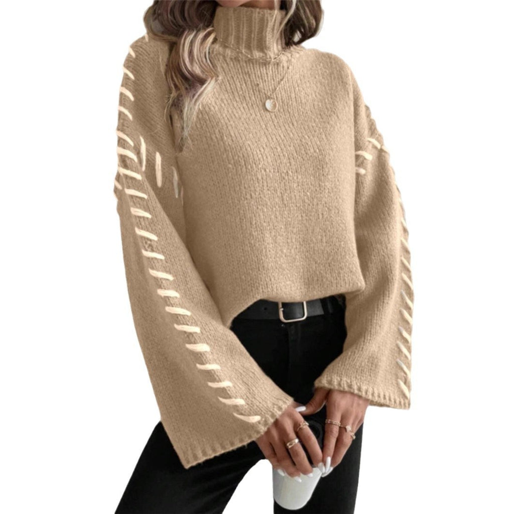 Long Sleeve Casual Loose Knitted Sweater