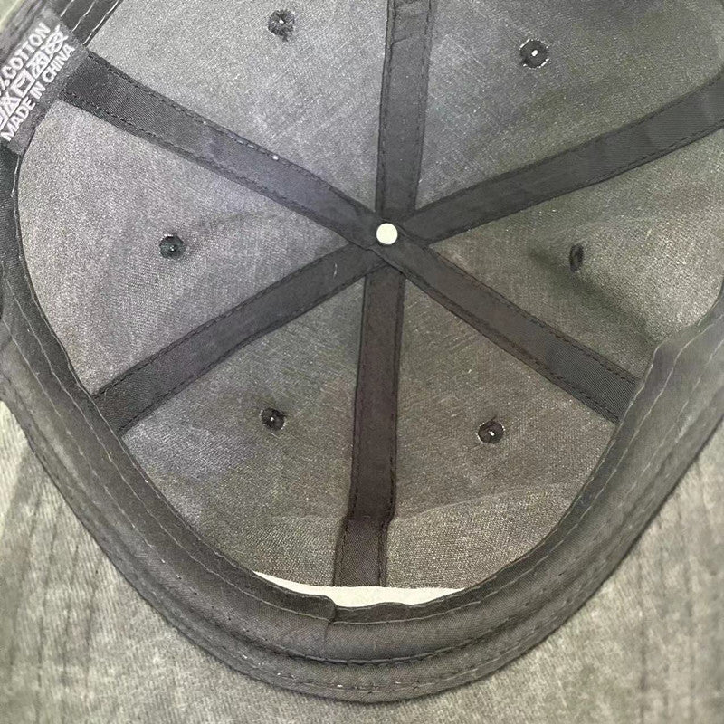 Classic Retro Washed Light Board Baseball Cap Simple All-match