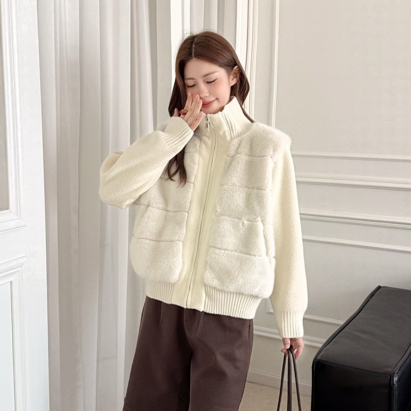 Women's Autumn And Winter New Loose Casual Sweater Coat Thick