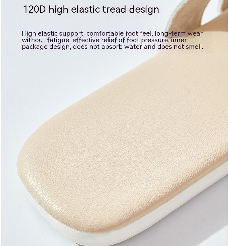 Soft Bottom Top Layer Cowhide Slippers