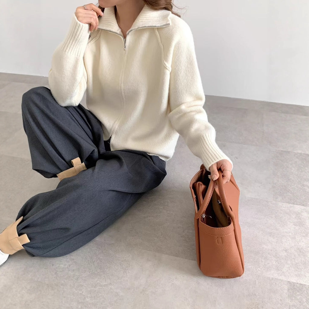 Simple Design Thick Knitwear Cardigan Sweater